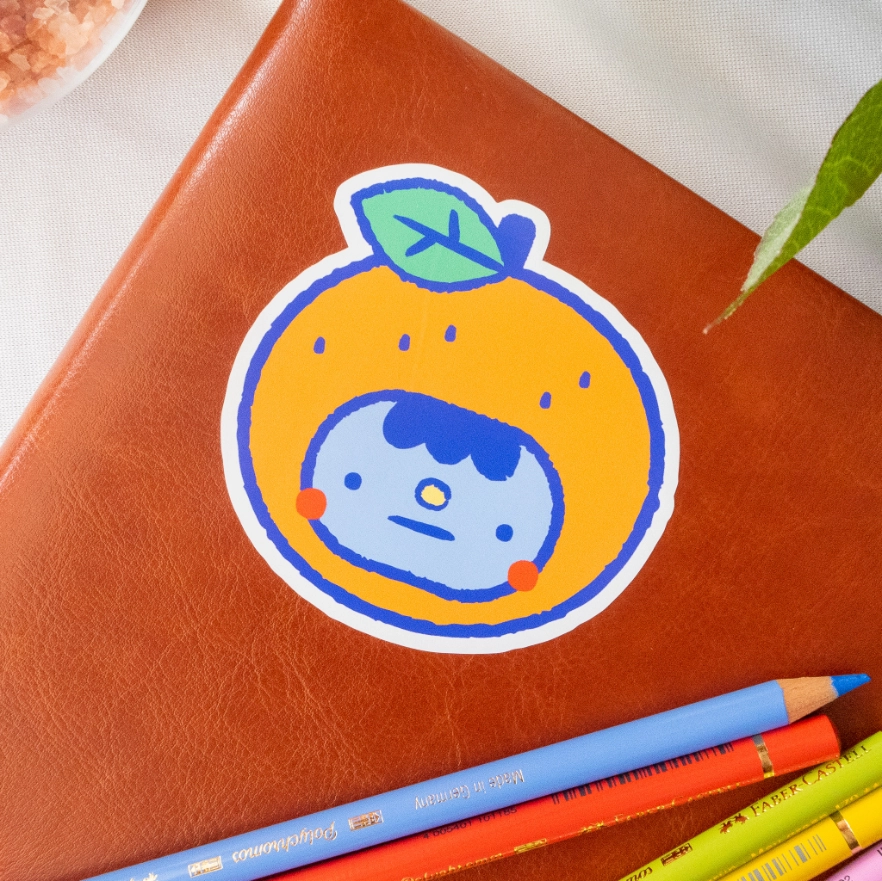 furiosa by cefrias orange kid logo sticker