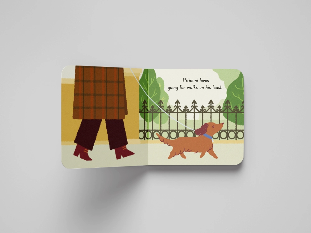 Mockup of the picture book Pitiminí